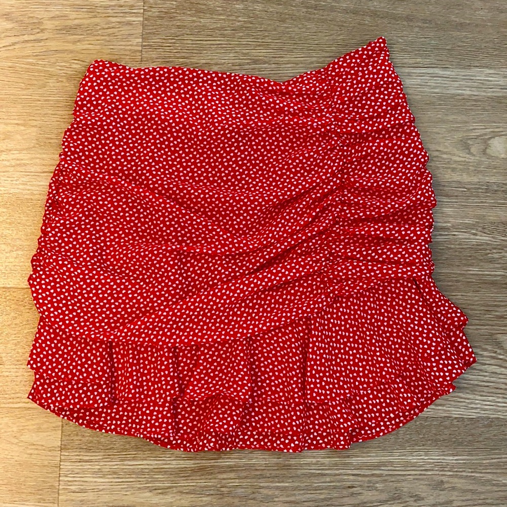 Red Heart Mini Skirt